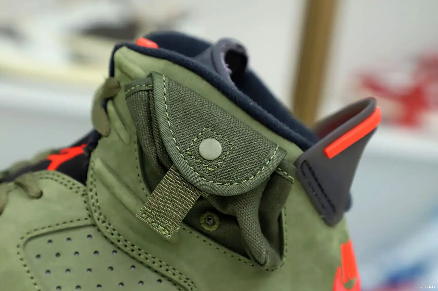 X 6 RETRO TRAVIS 'OLIVE' Kimikick SCOTT JORDAN AIR 0617